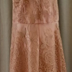 Tahari Dresses - Tahari pink chiffon and lace dress Tahari Dresses - Tahari pink chiffon and lace dress